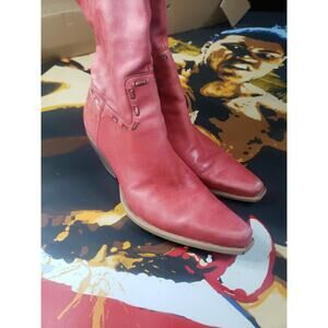Bcbg Womens Pink Calf Boots 6.5